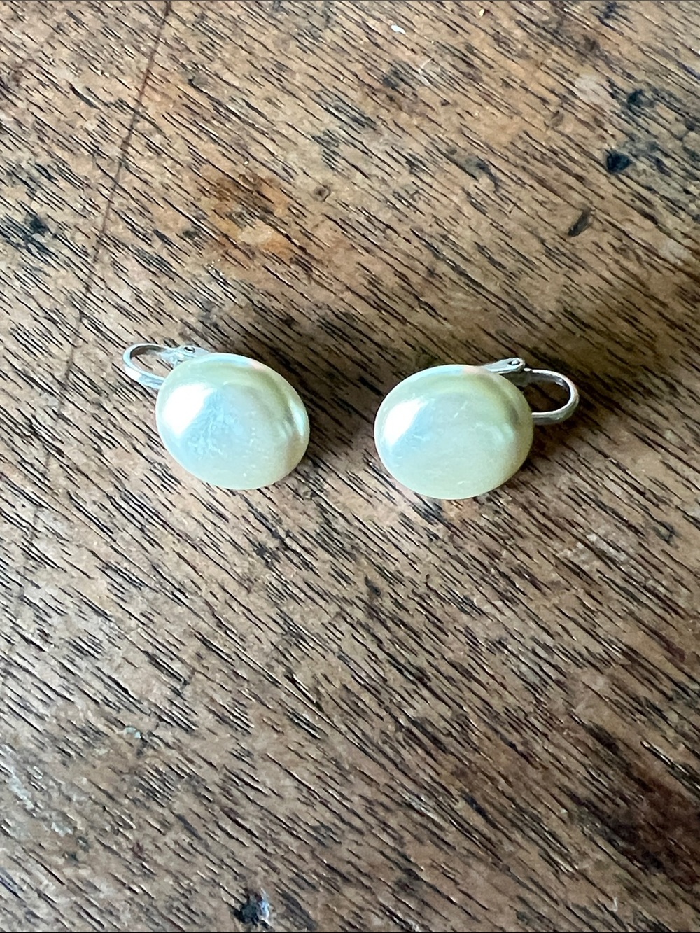 Elegant Cream Pearl-Style Clip On Earrings - Women Jewelry